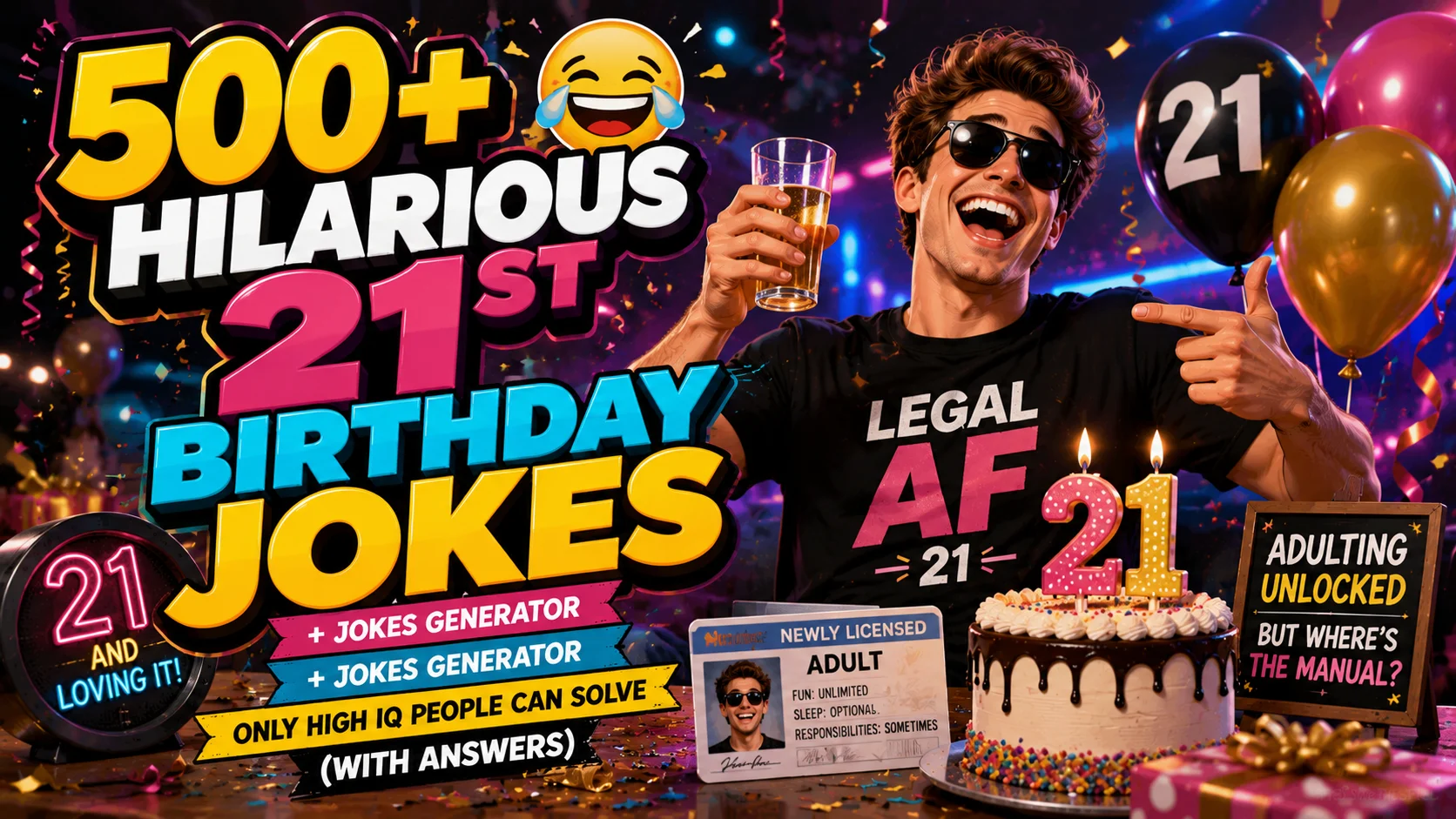 21st birthday jokes