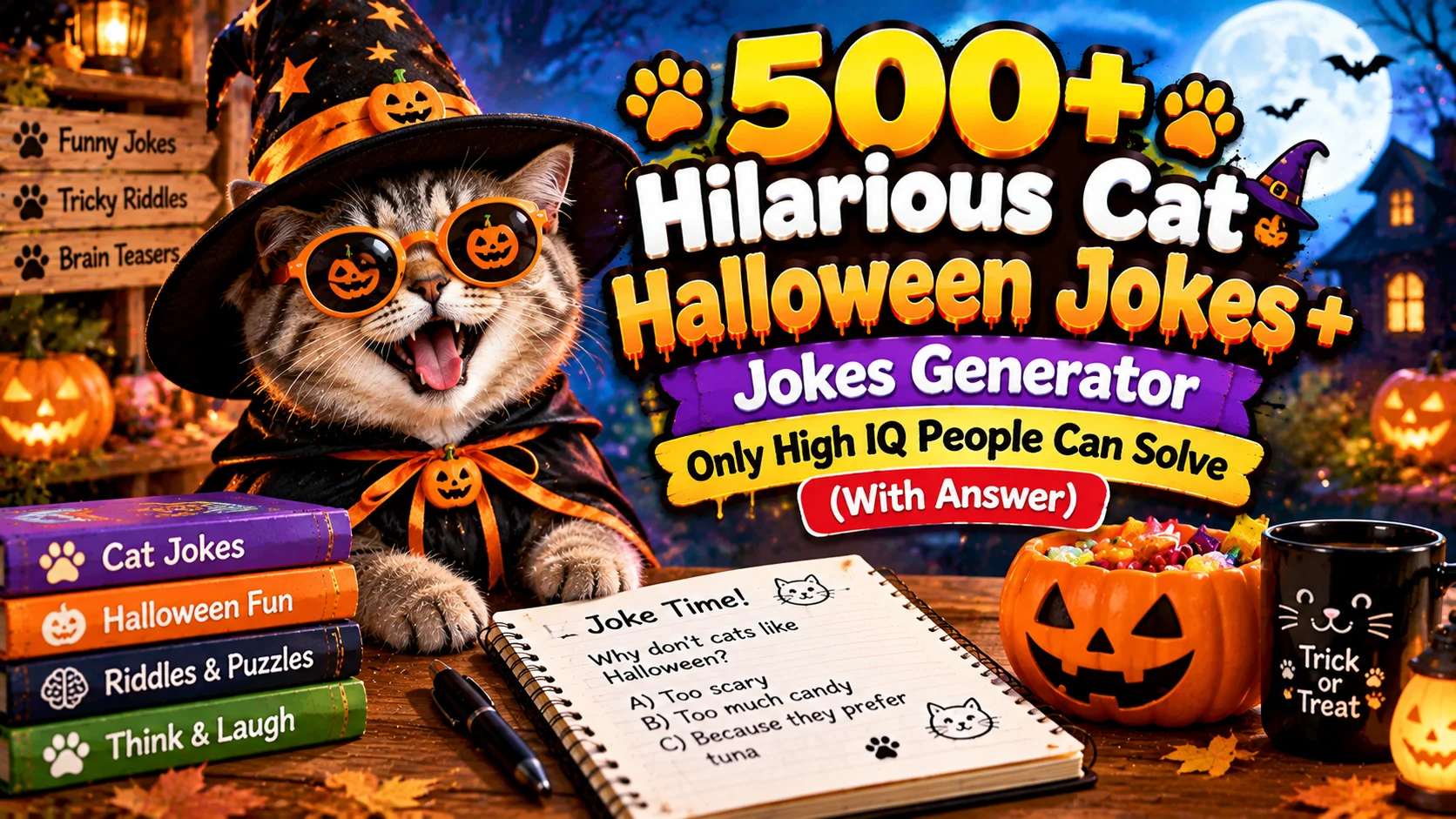 cat halloween jokes