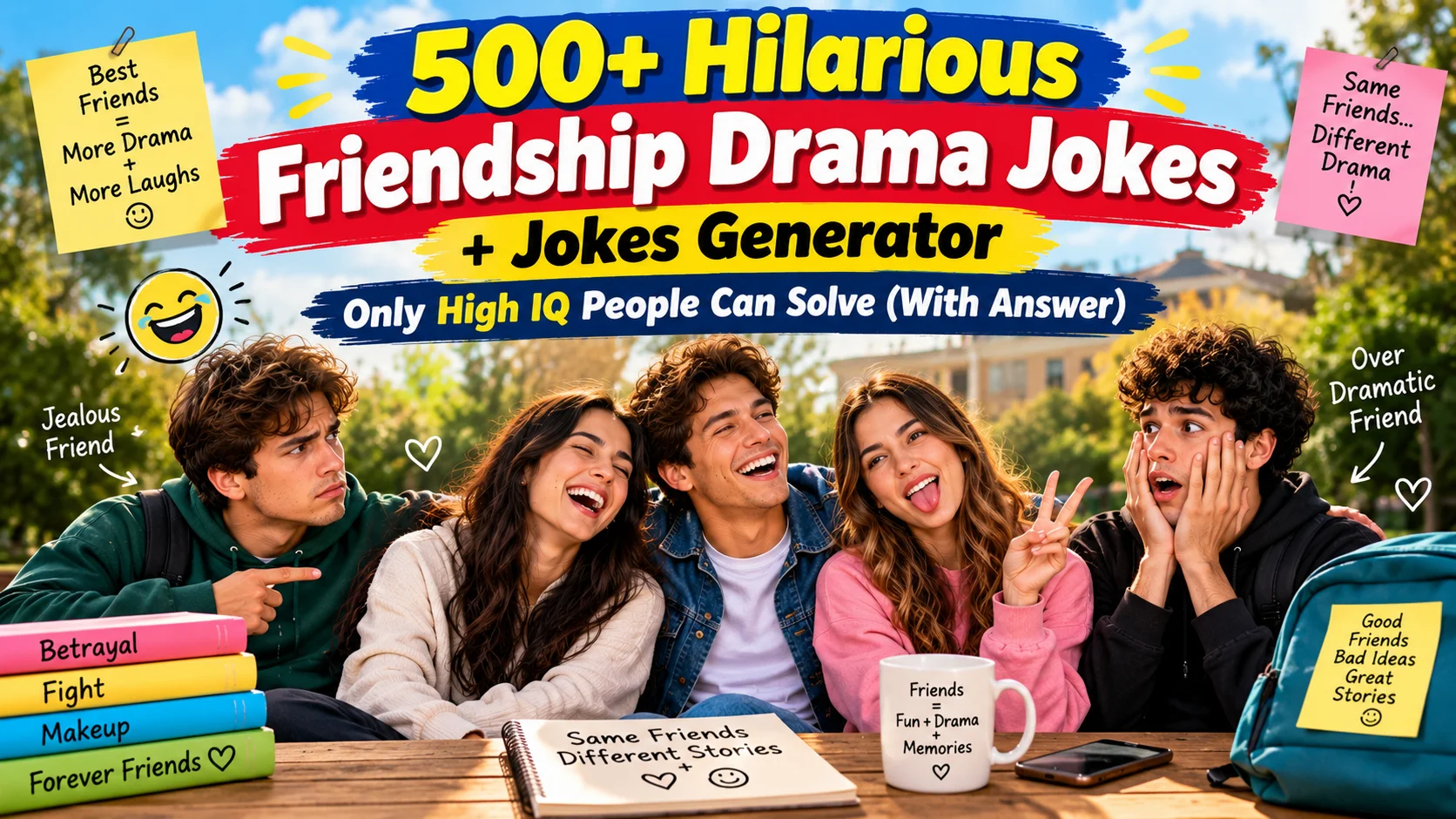 friendship drama jokes